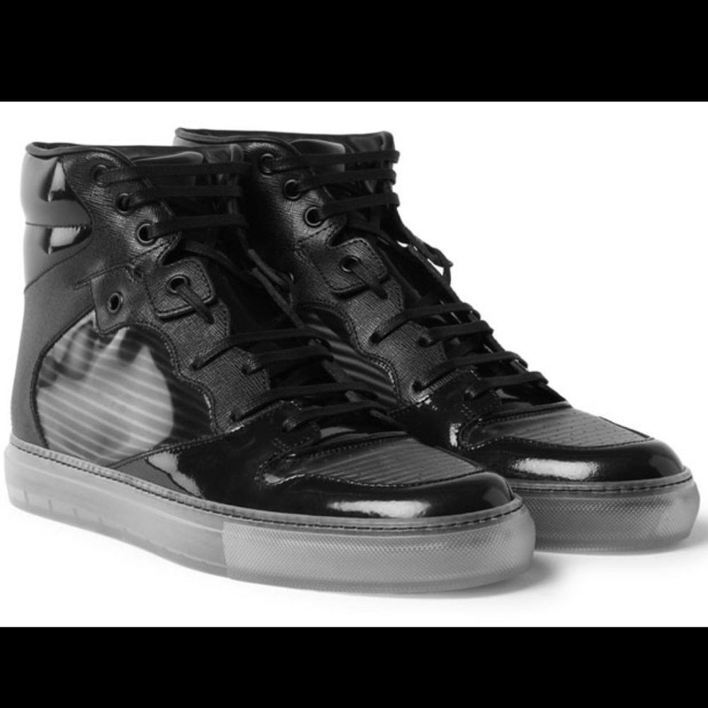 Balenciaga Hologram Panelled High Top Sneakers